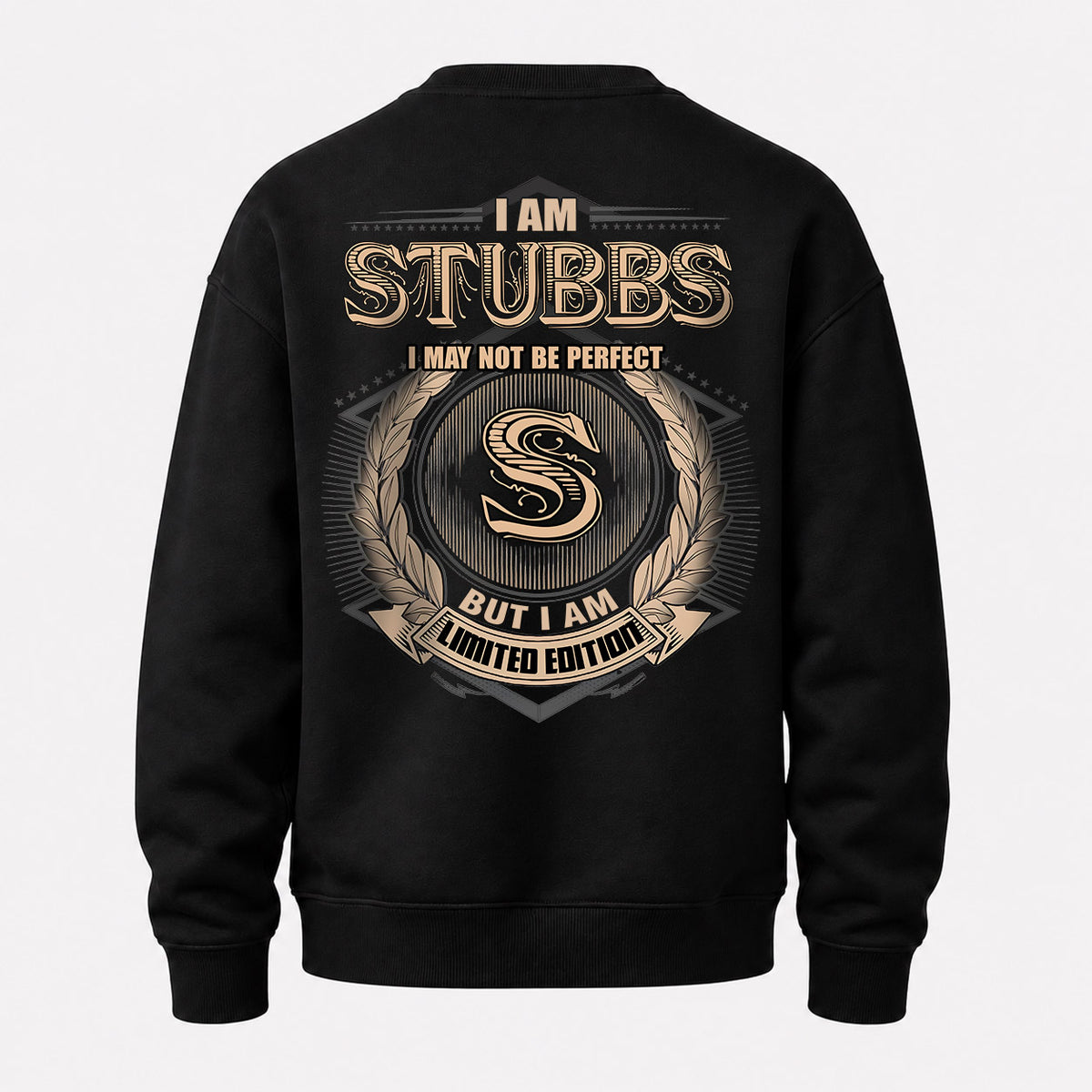 STUBBS 2K-101–Personalized Name Quote Apparel “I Am NAME May Not Be Perfect But I Am Limited Edition”