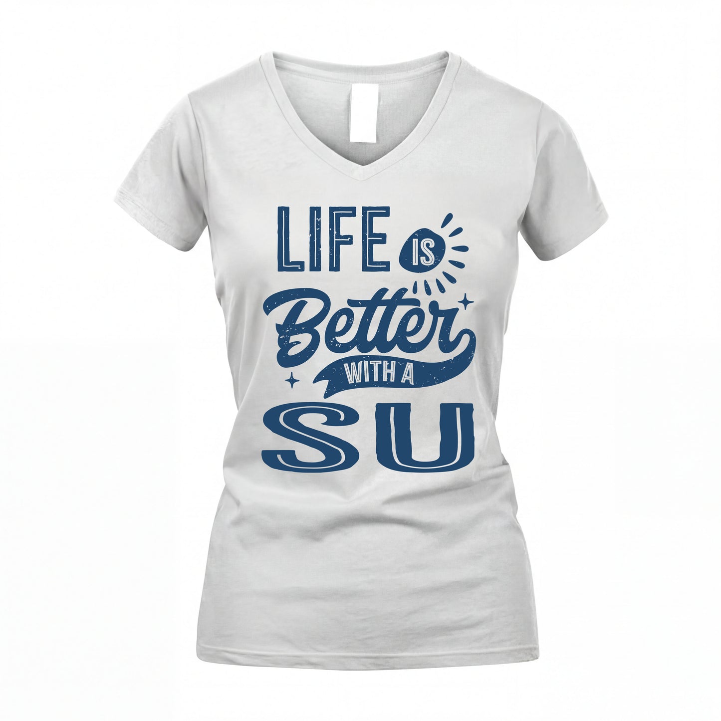 SU HH88-K2–Personalized Name Quote T-Shirt Life Is Better With Unisex Gift