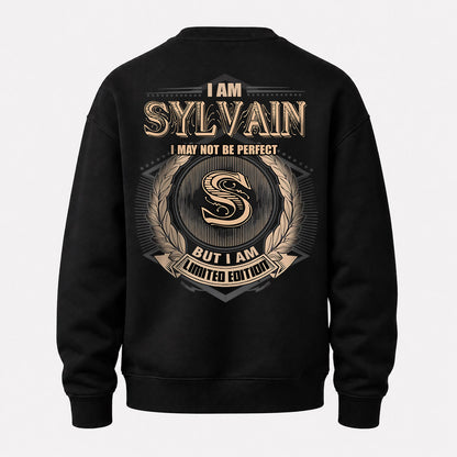SYLVAIN 2K-101–Personalized Name Quote Apparel “I Am NAME May Not Be Perfect But I Am Limited Edition”