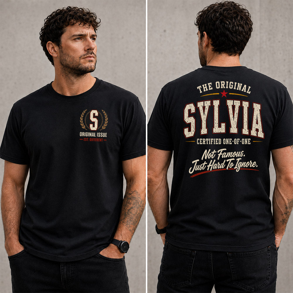 SYLVIA W65-F6-168 – Personalized Original Issue Apparel “The Original NAME Certified One-of-One"