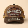 SALVADOR TC02 HH79  Personalized Name Baseball Cap, Vintage Retro Hat, Custom Gift for Him & Her