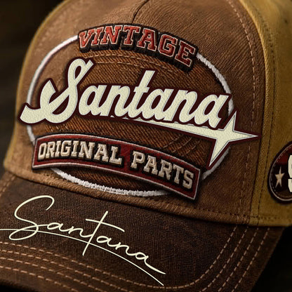 SANTANA TC02 HH79  Personalized Name Baseball Cap, Vintage Retro Hat, Custom Gift for Him & Her