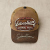 SEBASTIAN TC02 HH79  Personalized Name Baseball Cap, Vintage Retro Hat, Custom Gift for Him & Her