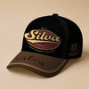 SILVA  TC06 HH79 Personalized Distressed Baseball Cap, Custom Retro Trucker Hat, Statement Dad Cap