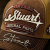 STUART TC02 HH79  Personalized Name Baseball Cap, Vintage Retro Hat, Custom Gift for Him & Her