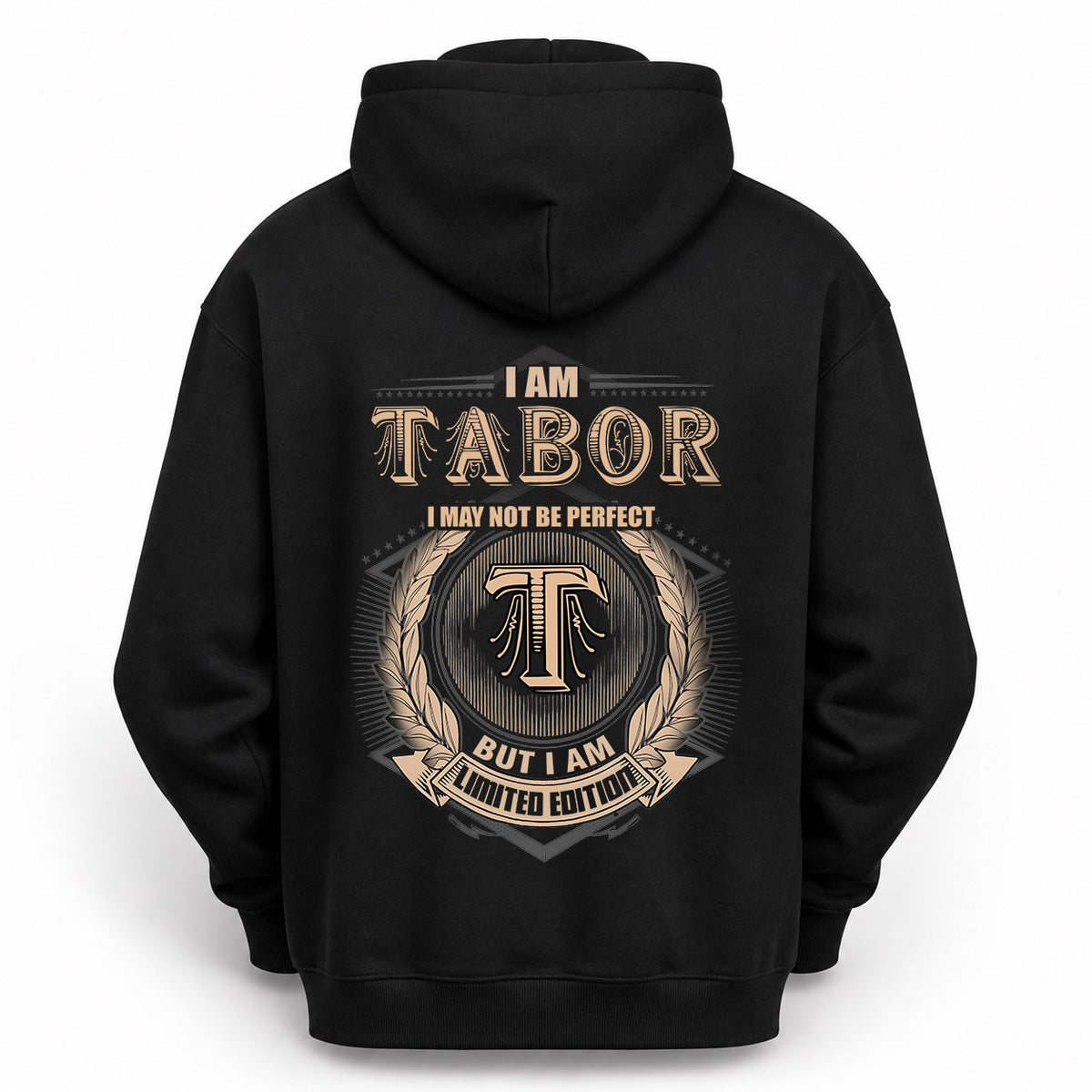 TABOR 2K-101–Personalized Name Quote Apparel “I Am NAME May Not Be Perfect But I Am Limited Edition”