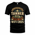 TANNER TT898-K6-229 – Personalized Funny Camping Quote Apparel “The Adventure Begins When The WiFi Ends”