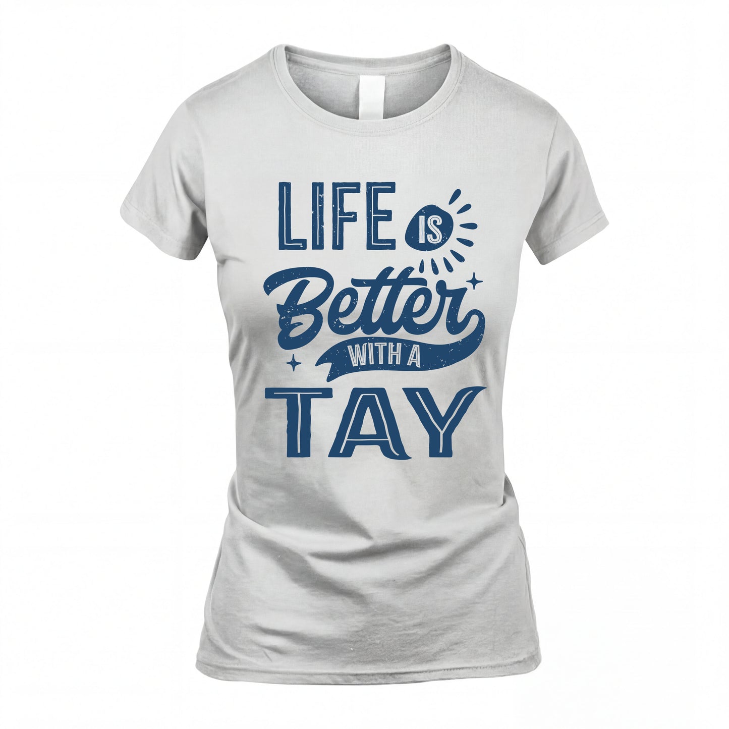 TAY HH88-K2–Personalized Name Quote T-Shirt Life Is Better With Unisex Gift