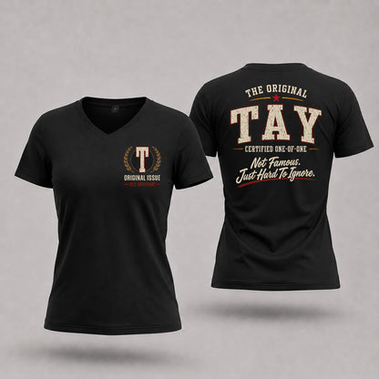 TAY W65-F6-168 – Personalized Original Issue Apparel “The Original NAME Certified One-of-One"