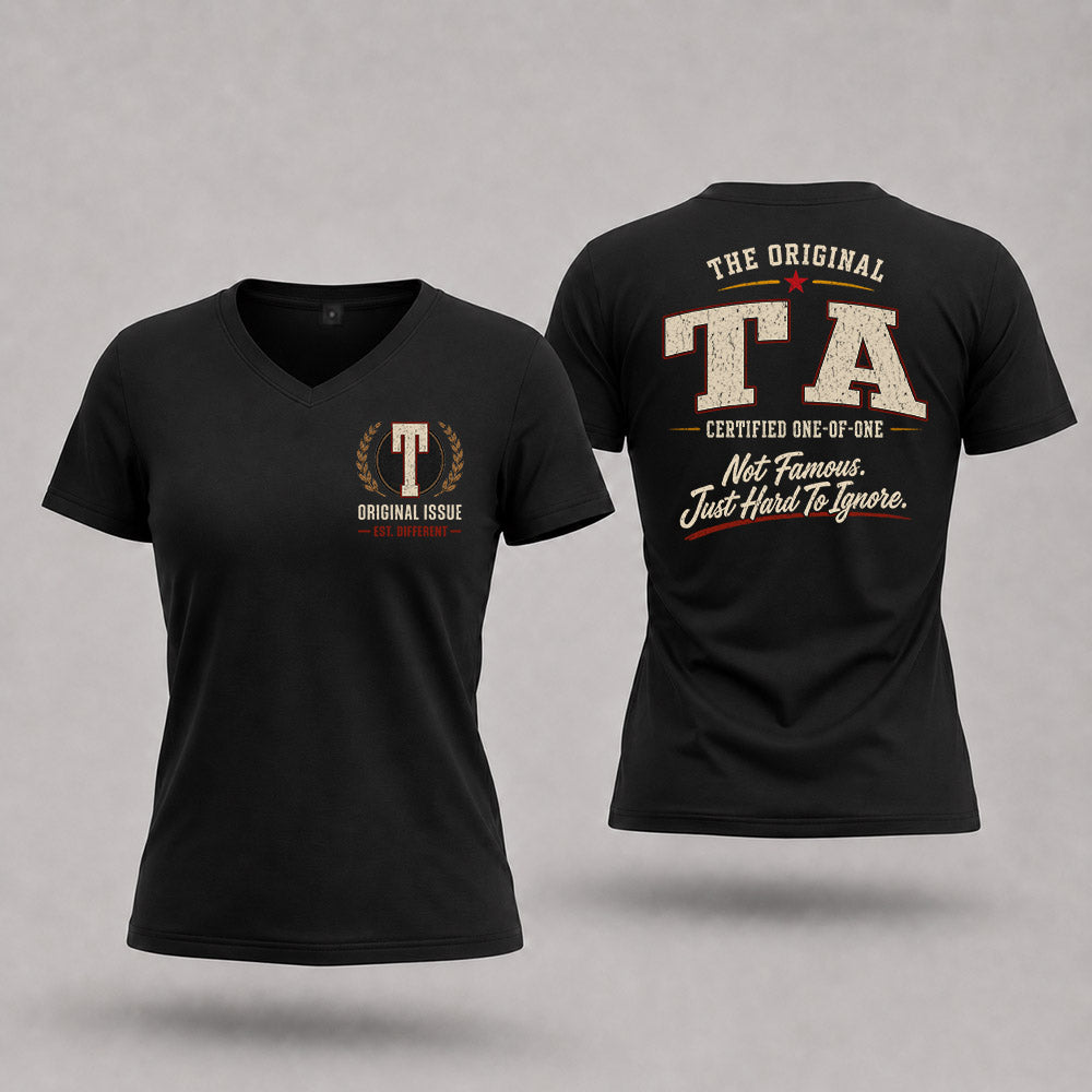 TA W65-F6-168 – Personalized Original Issue Apparel “The Original NAME Certified One-of-One"