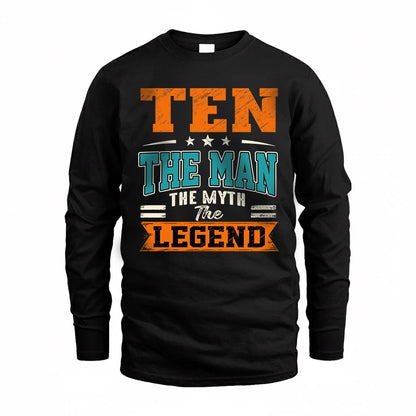 TEN HH F007 The Man The Myth The Legend Personalized Shirt – Gift for Men