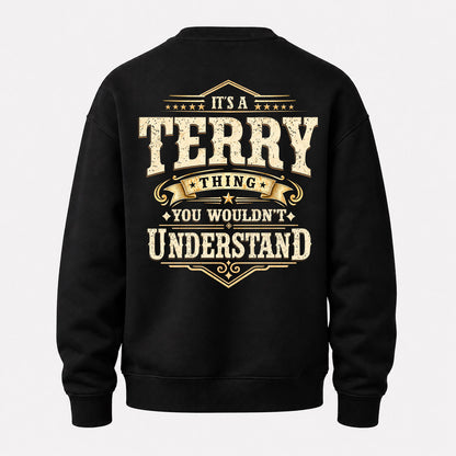 TERRY HH-F003–Personalized Name Quote Apparel “It’s an NAME Thing You Wouldn’t Understand”