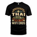 THAI TT898-K6-229 – Personalized Funny Camping Quote Apparel “The Adventure Begins When The WiFi Ends”
