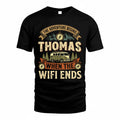 THOMAS TT898-K6-229 – Personalized Funny Camping Quote Apparel “The Adventure Begins When The WiFi Ends”