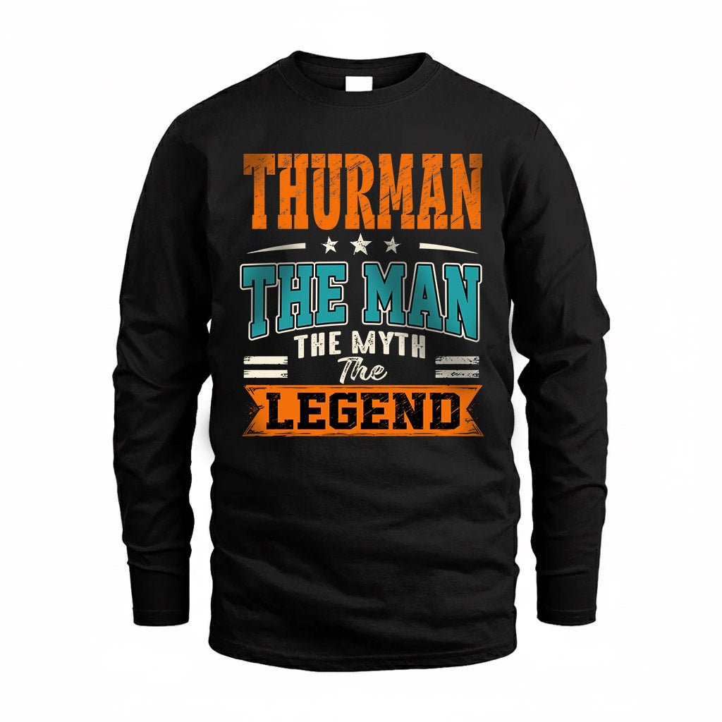 THURMAN HH F007 The Man The Myth The Legend Personalized Shirt – Gift for Men
