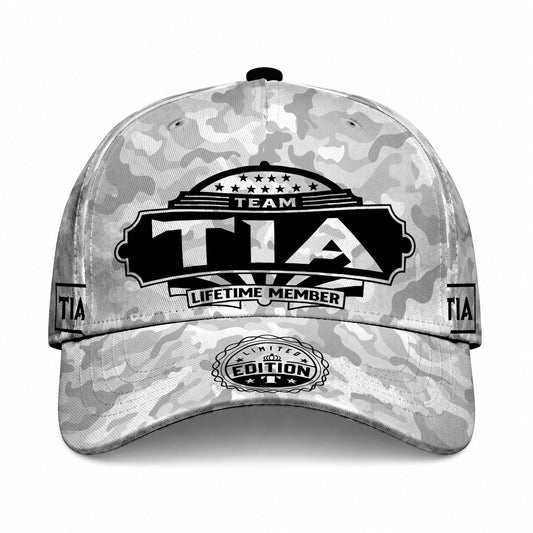 TIA TC01 HH79 Team Your Name Hat, Personalized Camo Baseball Cap, Custom Family Gift, Gift for Him Her