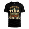 TINA TT898-K6-229 – Personalized Funny Camping Quote Apparel “The Adventure Begins When The WiFi Ends”