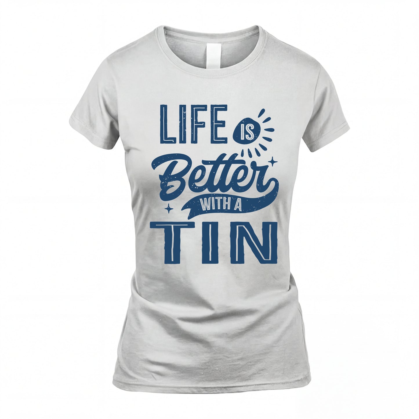 TIN HH88-K2–Personalized Name Quote T-Shirt Life Is Better With Unisex Gift