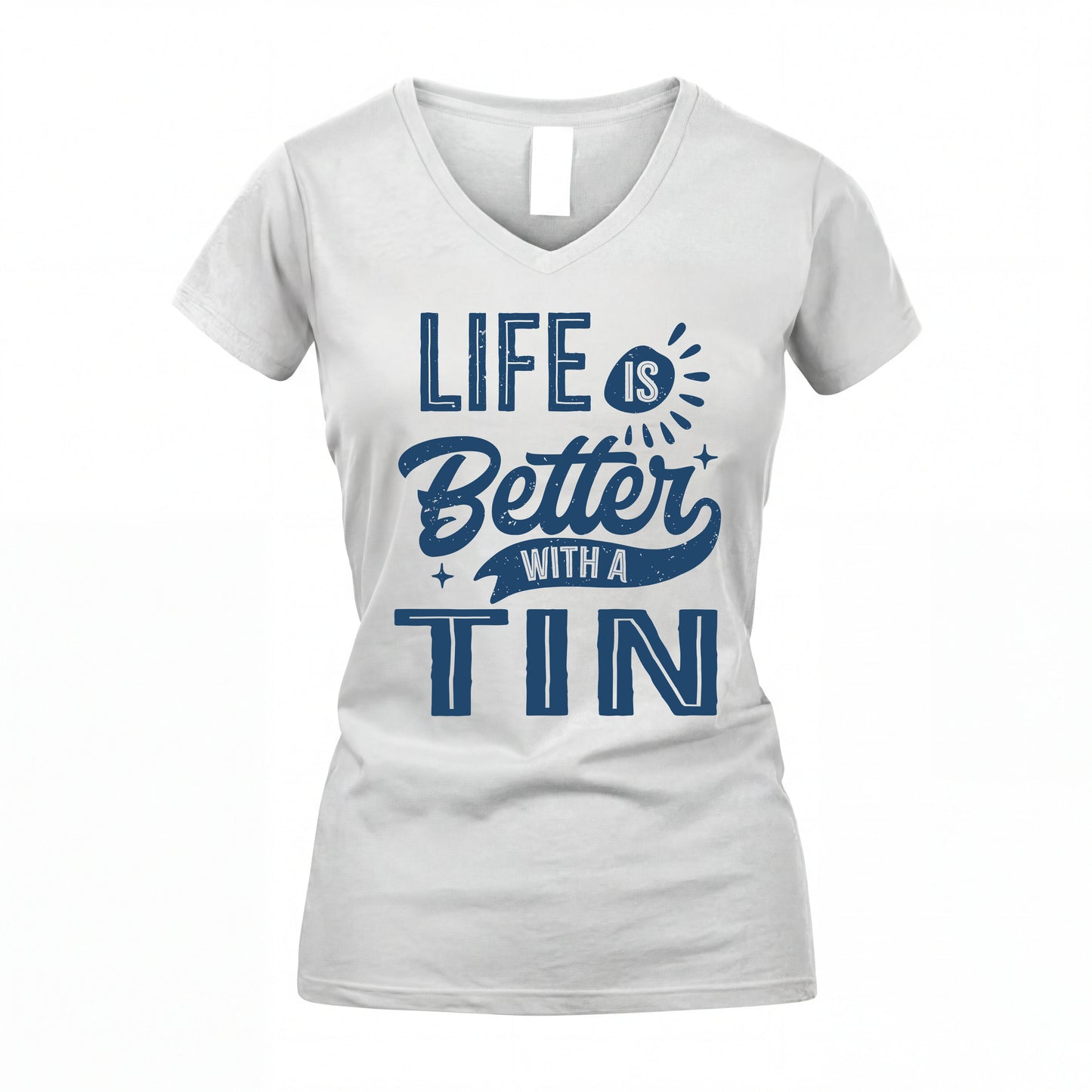 TIN HH88-K2–Personalized Name Quote T-Shirt Life Is Better With Unisex Gift