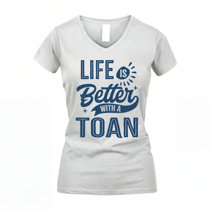TOAN HH88-K2–Personalized Name Quote T-Shirt Life Is Better With Unisex Gift