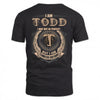 TODD 2K-101–Personalized Name Quote Apparel “I Am NAME May Not Be Perfect But I Am Limited Edition”