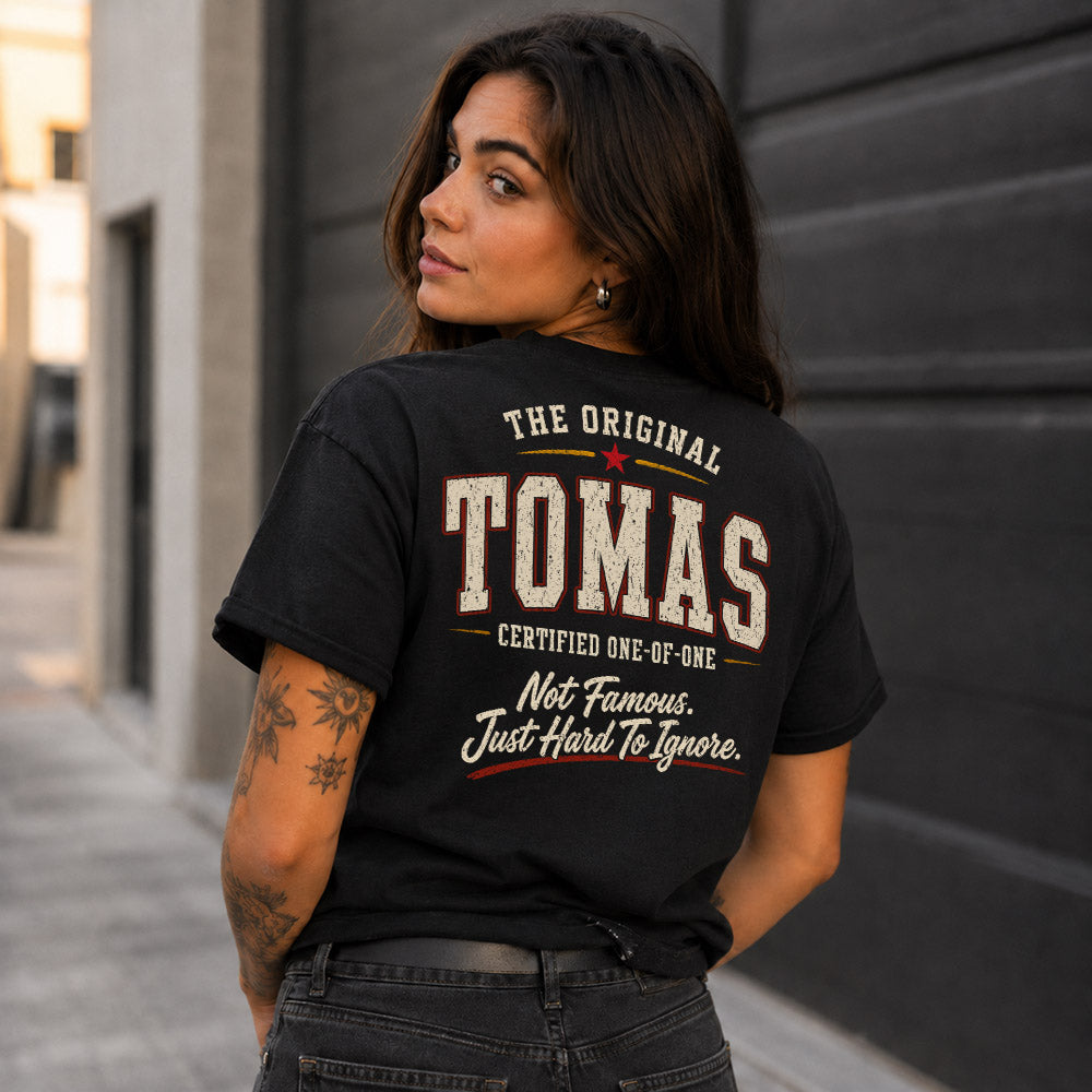 TOMAS W65-F6-168 – Personalized Original Issue Apparel “The Original NAME Certified One-of-One"
