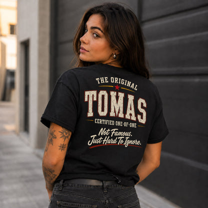 TOMAS W65-F6-168 – Personalized Original Issue Apparel “The Original NAME Certified One-of-One"
