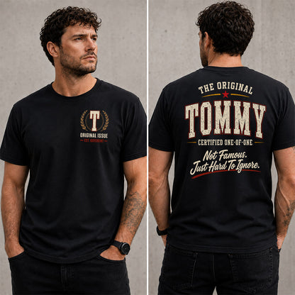 TOMMY W65-F6-168 – Personalized Original Issue Apparel “The Original NAME Certified One-of-One"