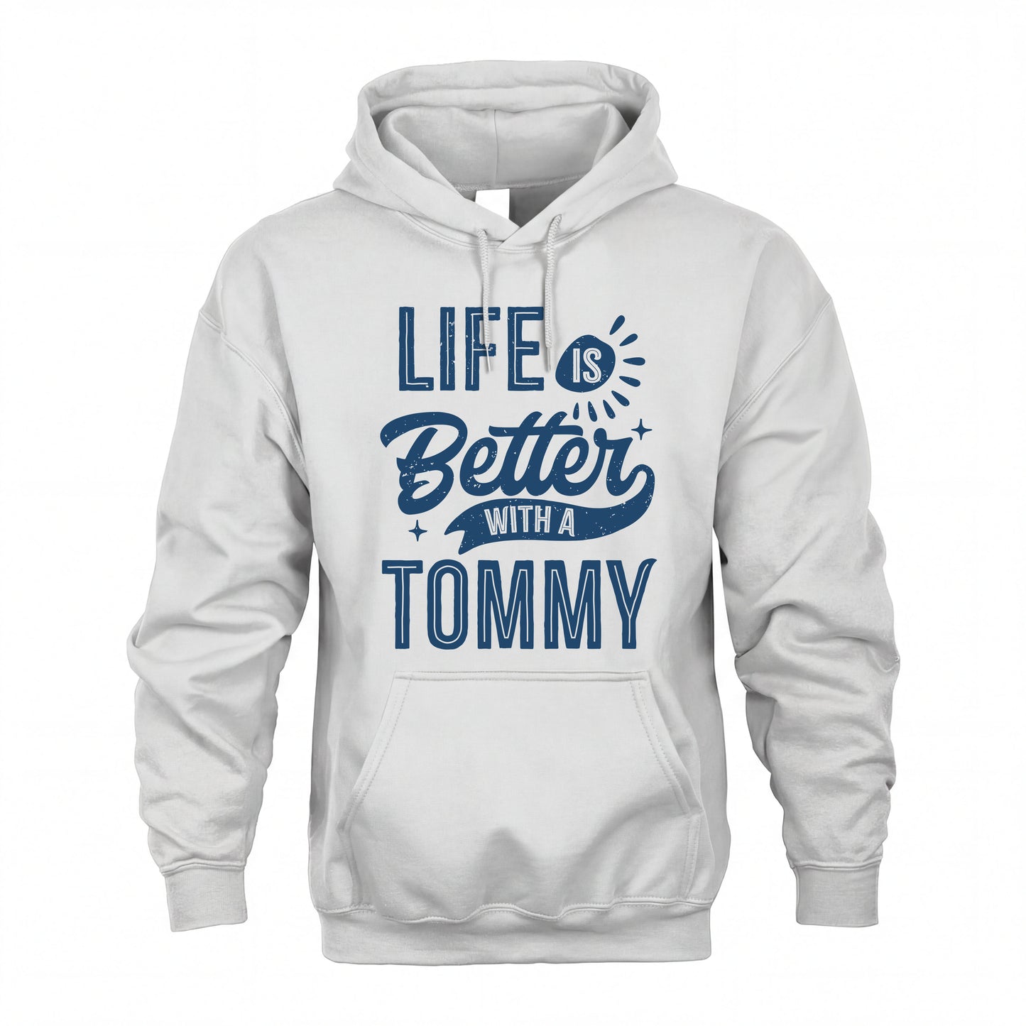 TOMMY HH88-K2–Personalized Name Quote T-Shirt Life Is Better With Unisex Gift