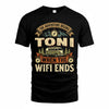 TONI TT898-K6-229 – Personalized Funny Camping Quote Apparel “The Adventure Begins When The WiFi Ends”