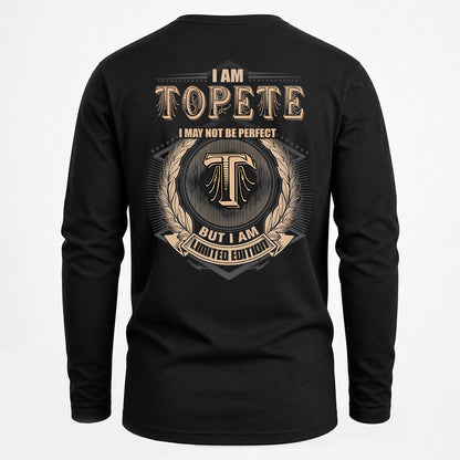 TOPETE 2K-101–Personalized Name Quote Apparel “I Am NAME May Not Be Perfect But I Am Limited Edition”