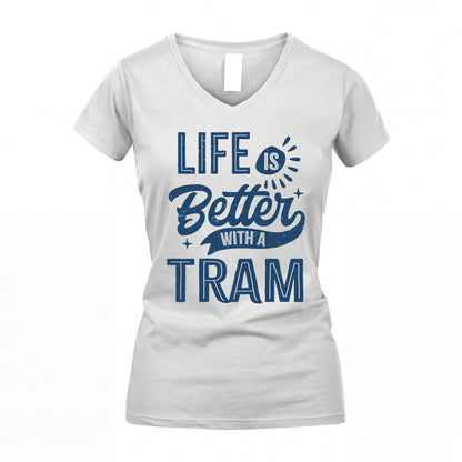 TRAM HH88-K2–Personalized Name Quote T-Shirt Life Is Better With Unisex Gift