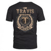 TRAVIS 2K-101–Personalized Name Quote Apparel “I Am NAME May Not Be Perfect But I Am Limited Edition”