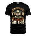 TRIEU TT898-K6-229 – Personalized Funny Camping Quote Apparel “The Adventure Begins When The WiFi Ends”
