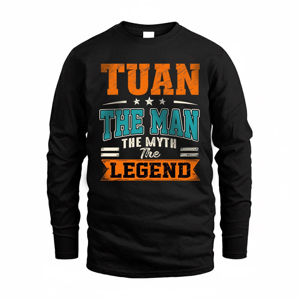 TUAN HH F007 The Man The Myth The Legend Personalized Shirt – Gift for Men