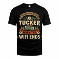 TUCKER TT898-K6-229 – Personalized Funny Camping Quote Apparel “The Adventure Begins When The WiFi Ends”