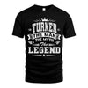TURNER HH F004 The Man The Myth The Legend Personalized Shirt – Gift for Men