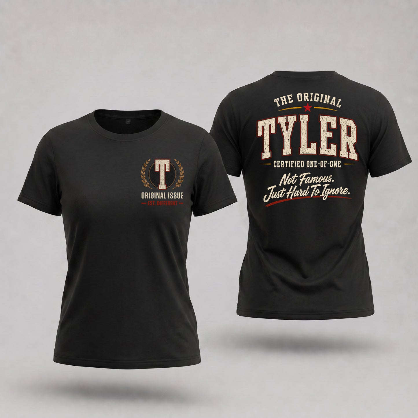 TYLER W65-F6-168 – Personalized Original Issue Apparel “The Original NAME Certified One-of-One"
