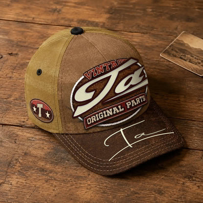 TA TC02 HH79  Personalized Name Baseball Cap, Vintage Retro Hat, Custom Gift for Him & Her