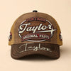 TAYLOR TC02 HH79  Personalized Name Baseball Cap, Vintage Retro Hat, Custom Gift for Him & Her