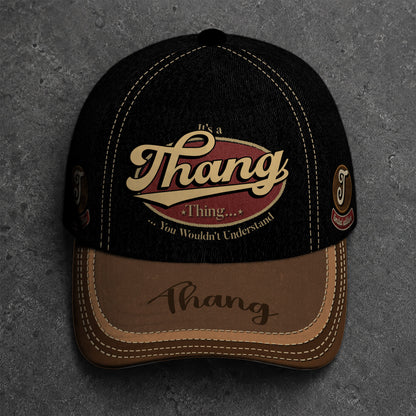 THANG  TC06 HH79 Personalized Distressed Baseball Cap, Custom Retro Trucker Hat, Statement Dad Cap