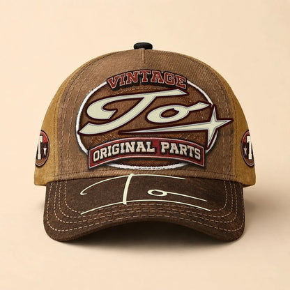 TO TC02 HH79  Personalized Name Baseball Cap, Vintage Retro Hat, Custom Gift for Him & Her