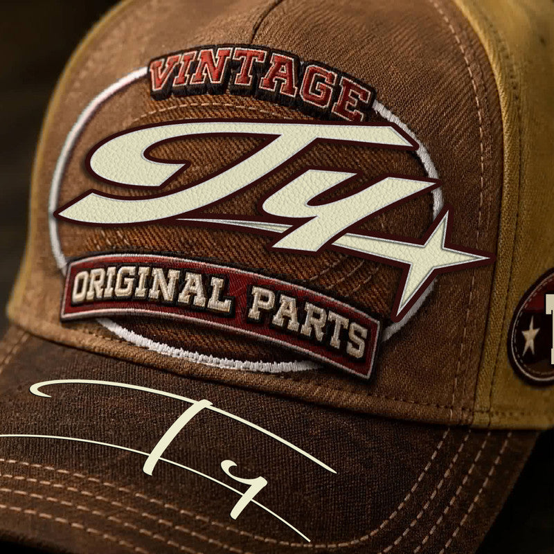 TY TC02 HH79  Personalized Name Baseball Cap, Vintage Retro Hat, Custom Gift for Him & Her