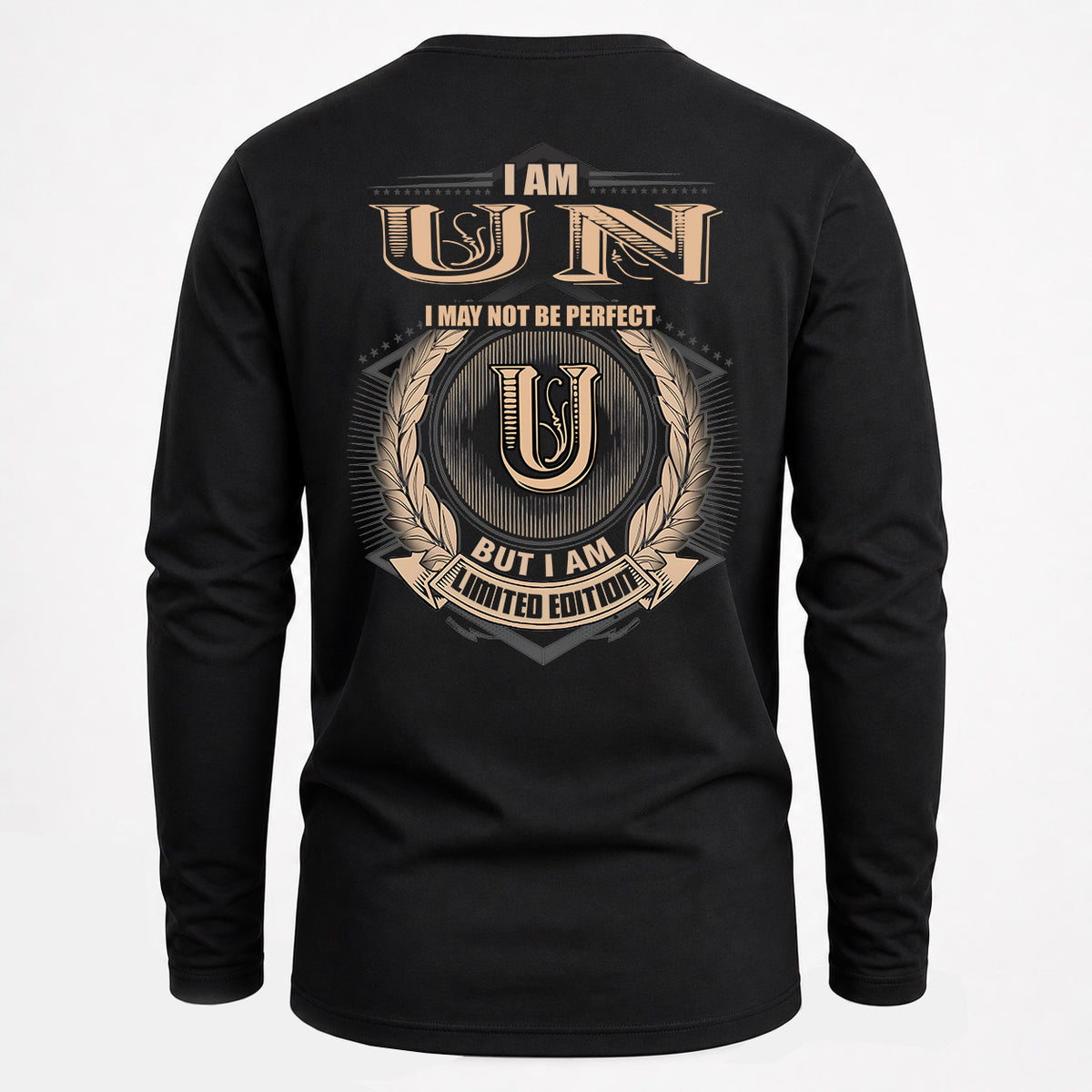 UN 2K-101–Personalized Name Quote Apparel “I Am NAME May Not Be Perfect But I Am Limited Edition”