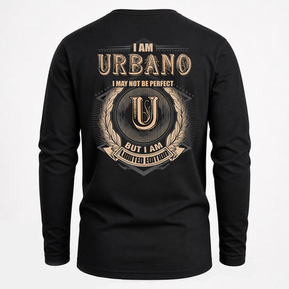 URBANO 2K-101–Personalized Name Quote Apparel “I Am NAME May Not Be Perfect But I Am Limited Edition”