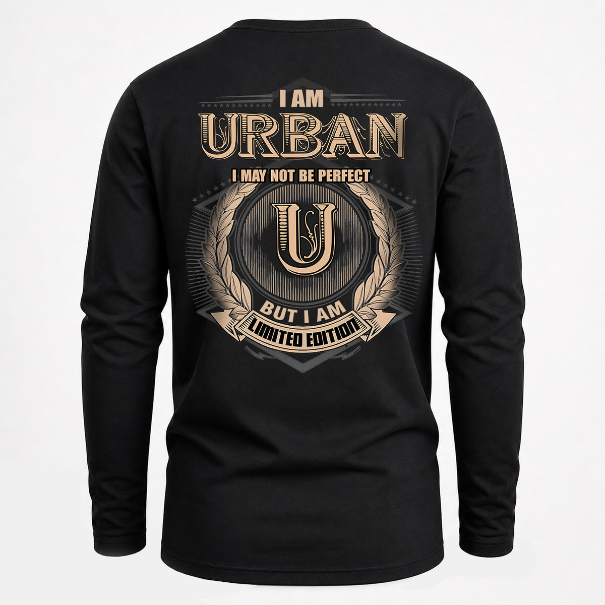 URBAN 2K-101–Personalized Name Quote Apparel “I Am NAME May Not Be Perfect But I Am Limited Edition”