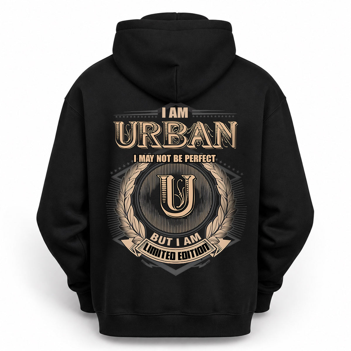 URBAN 2K-101–Personalized Name Quote Apparel “I Am NAME May Not Be Perfect But I Am Limited Edition”