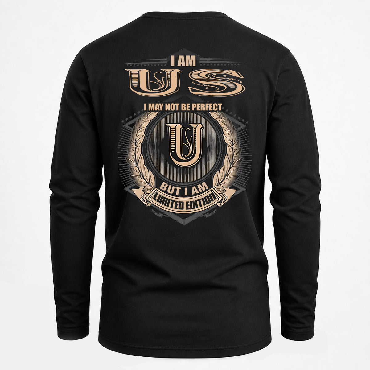 US 2K-101–Personalized Name Quote Apparel “I Am NAME May Not Be Perfect But I Am Limited Edition”
