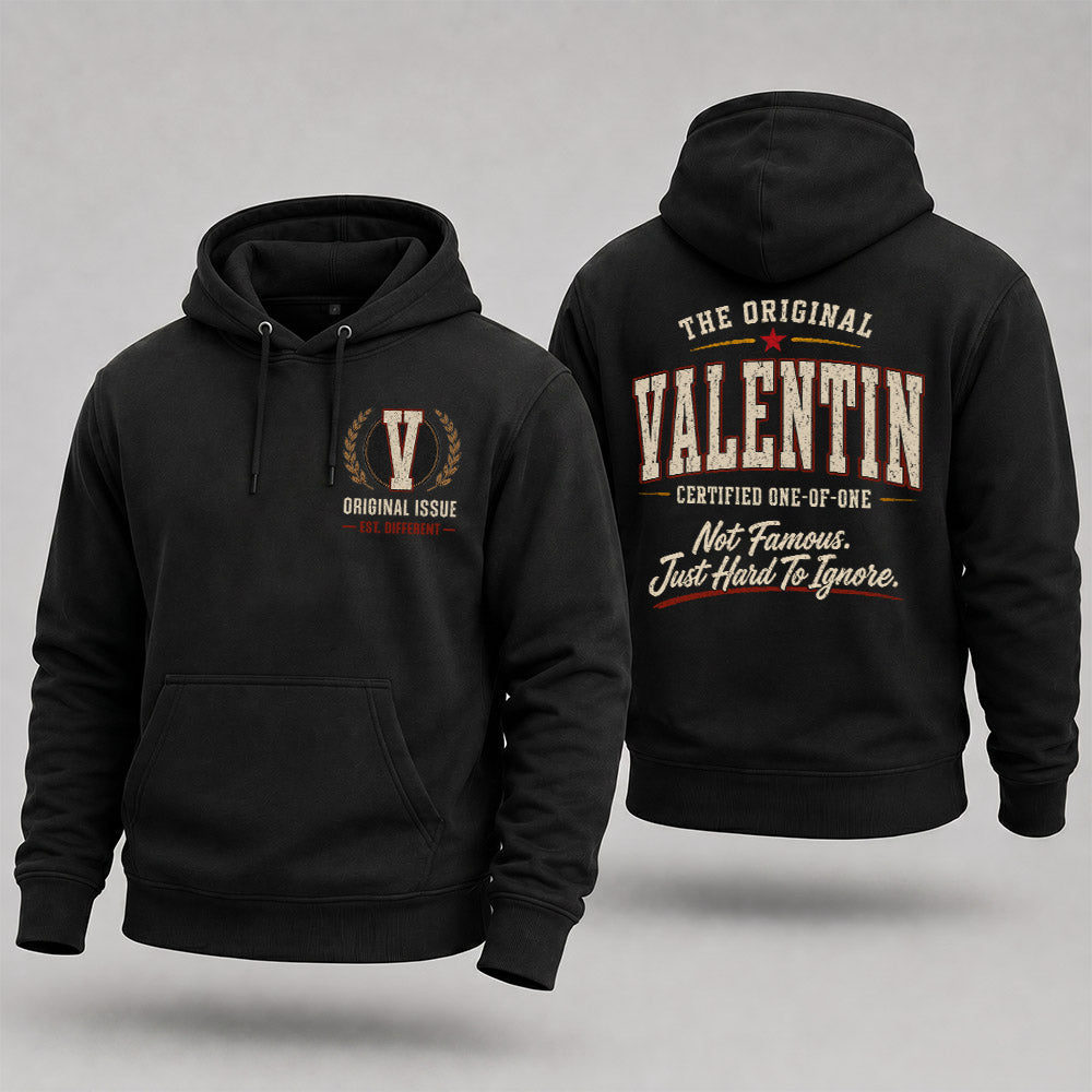 VALENTIN W65-F6-168 – Personalized Original Issue Apparel “The Original NAME Certified One-of-One"