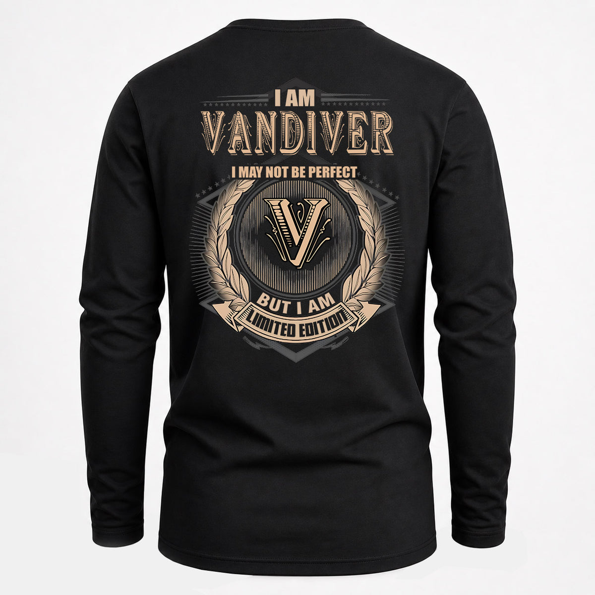 VANDIVER 2K-101–Personalized Name Quote Apparel “I Am NAME May Not Be Perfect But I Am Limited Edition”